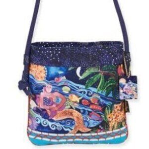 Laurel Burch Ocean Song Crossbody Tote LB5402